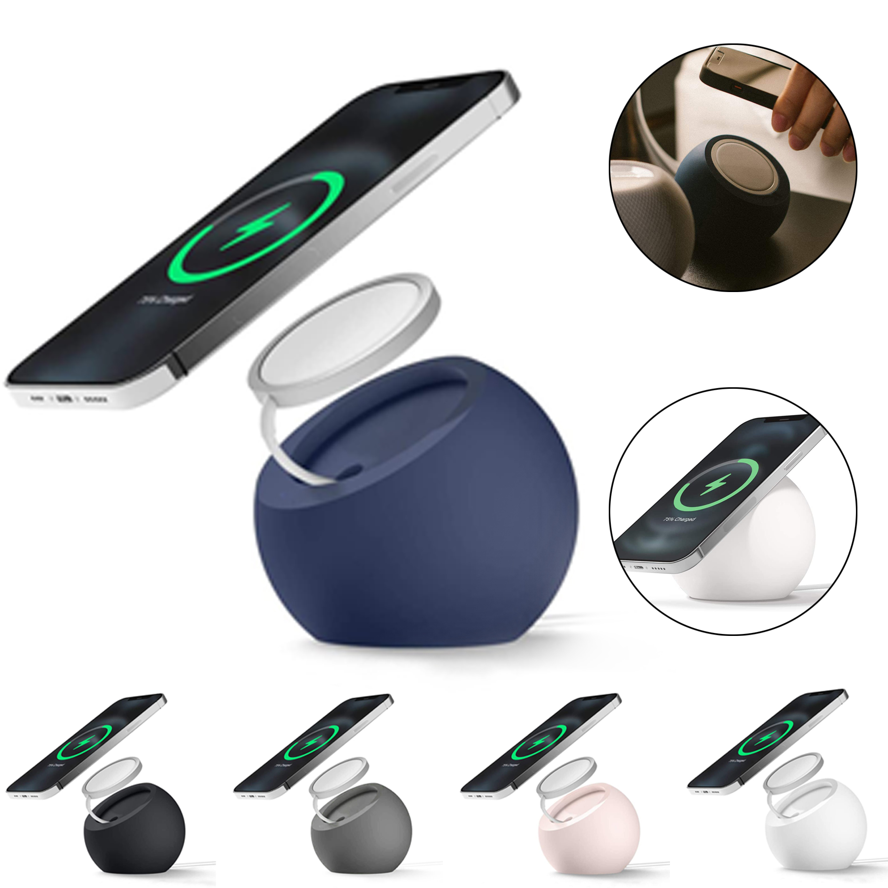Silicone Ball Wireless Charger 2