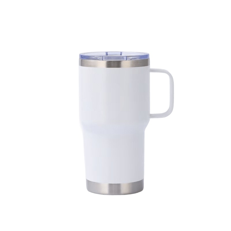 20 oz Stainless Steel Tumbler W/ Lid & Handle 9