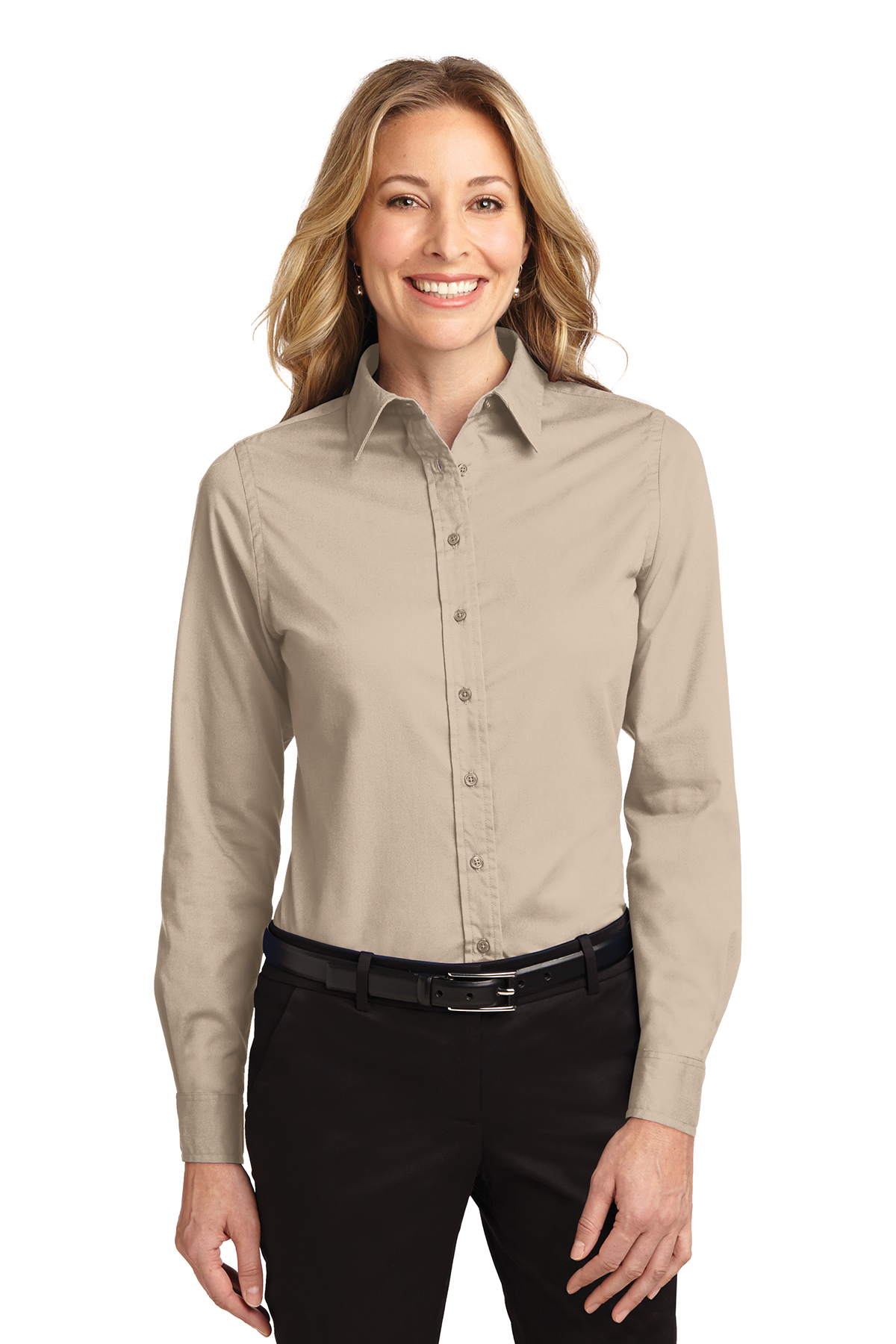 Ladies' Long Sleeve Oxford Button-Down Easy Care Shirts 13