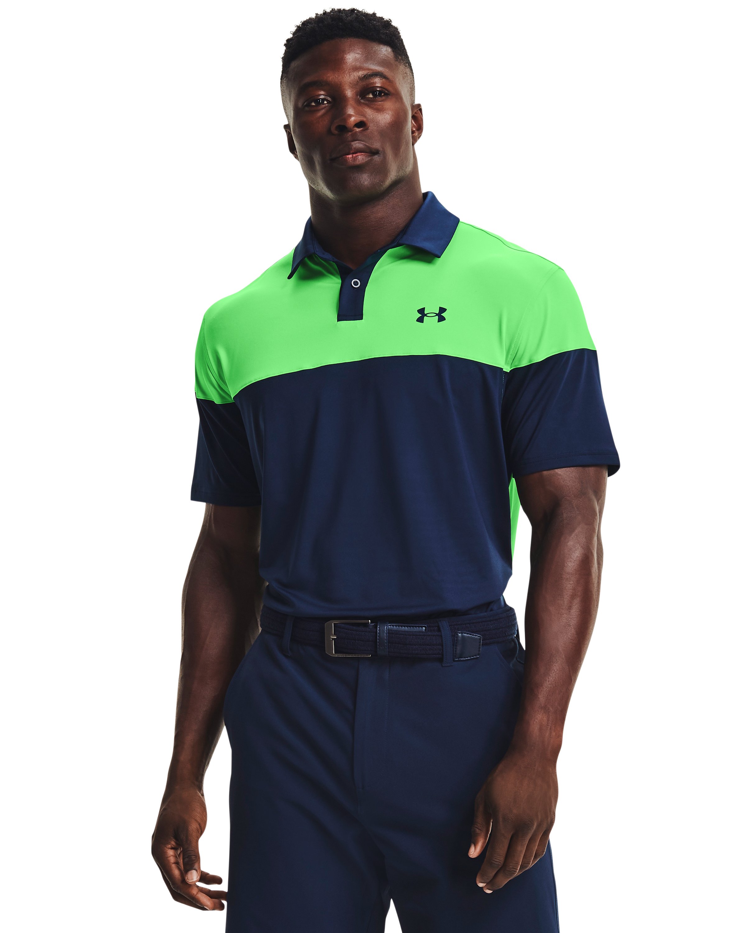 UA Tee To Green Blocked Men's Polo 1
