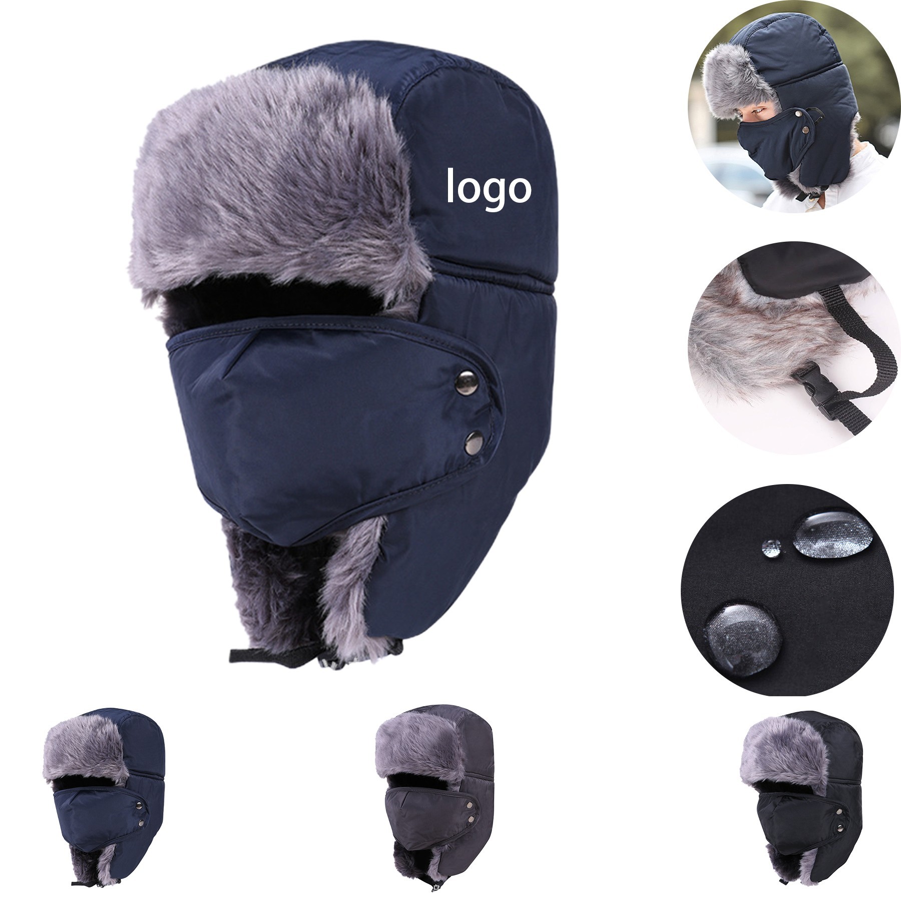 Skiing Cap With Mask