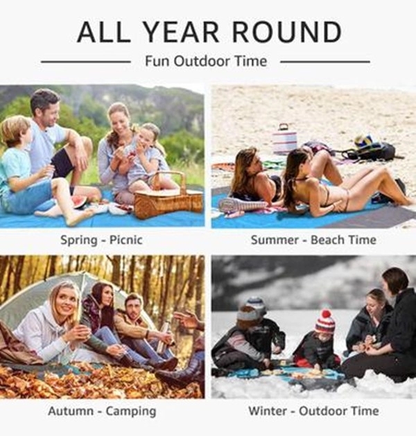 Quick Drying Nylon Compact Outdoor Beach Blanket 6