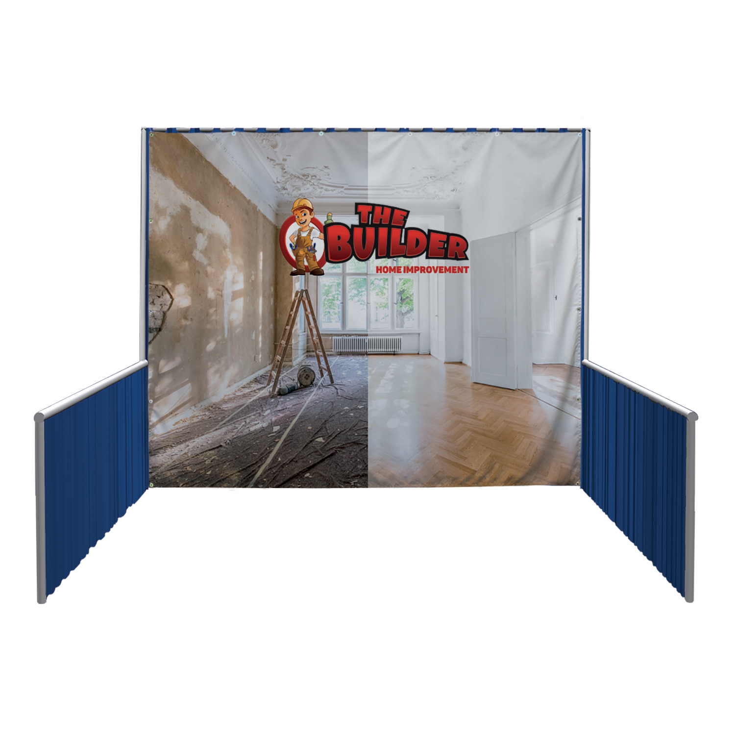 120"W x 96"H Pipe and Drape Banner Kit 1