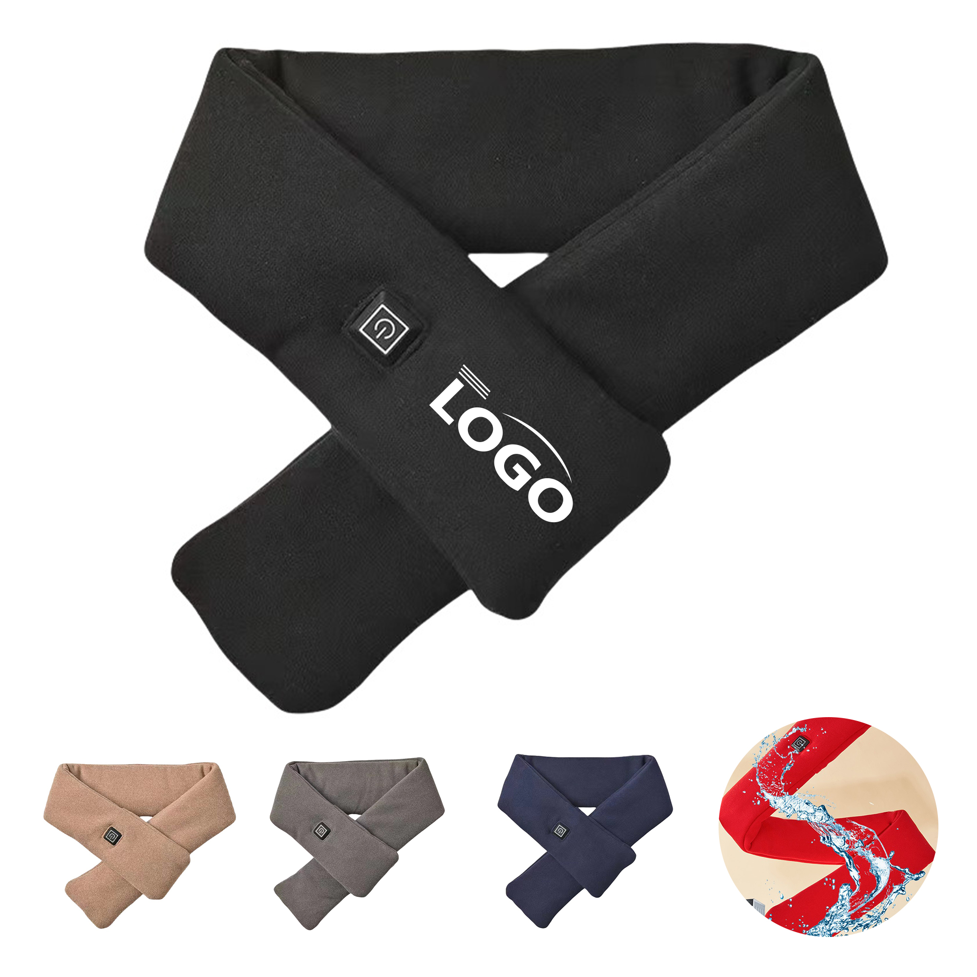 Rechargeable Heated Scarf with Mini Battery Pack 4