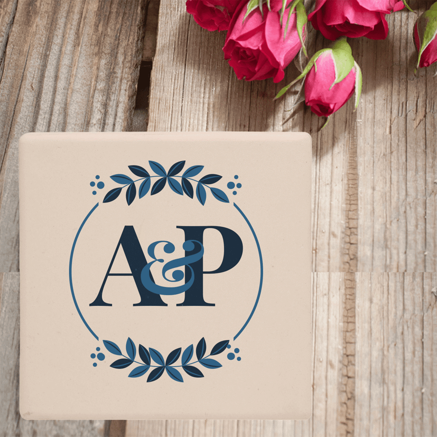 Personalized Ceramic Coasters 4" 5