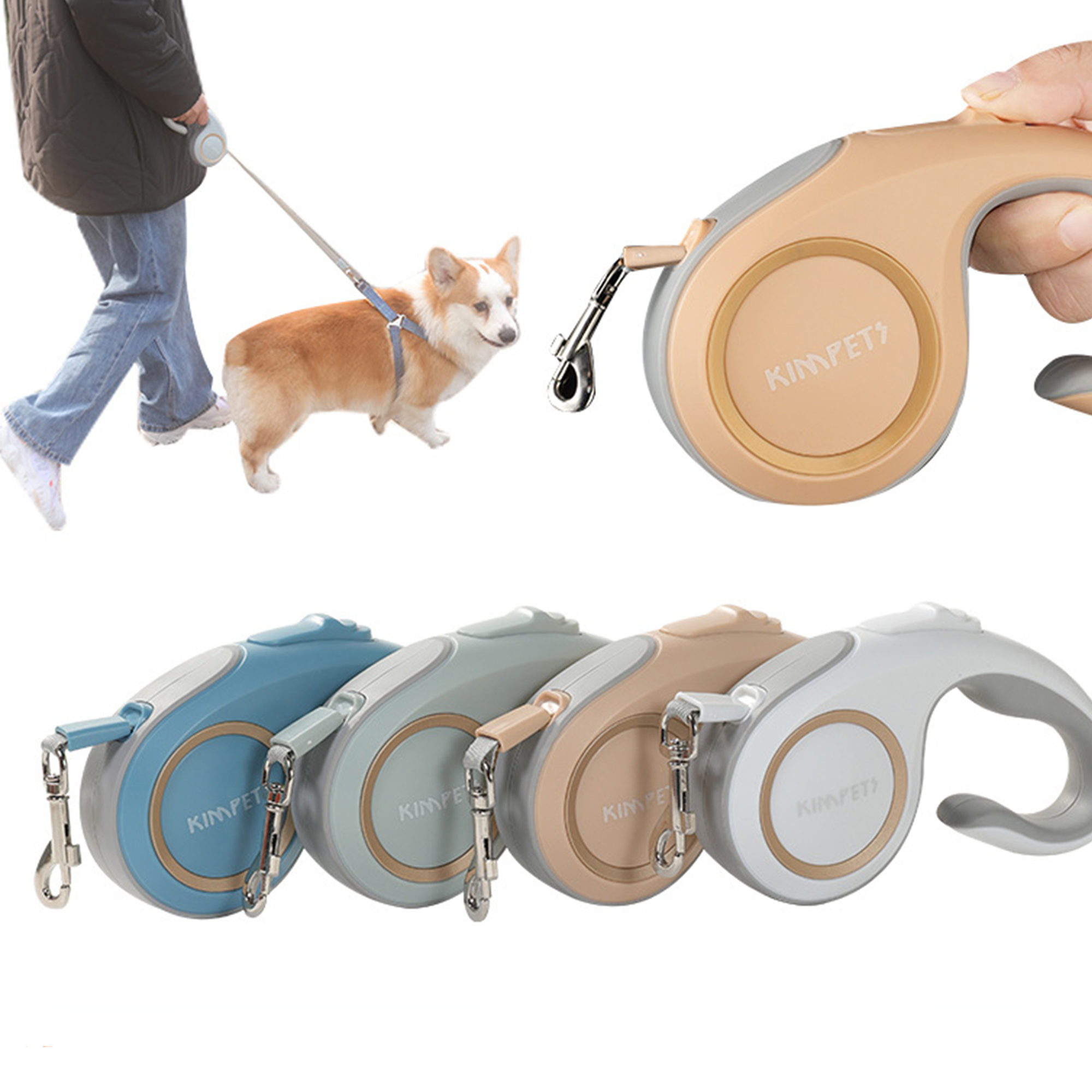 Durable Dog Outdoor Retractable Leash 2