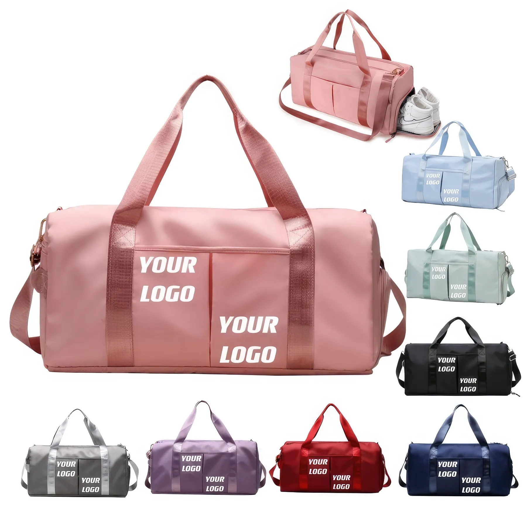 Sports Tote Gym Bag With A Separate Shoes Compartment 2