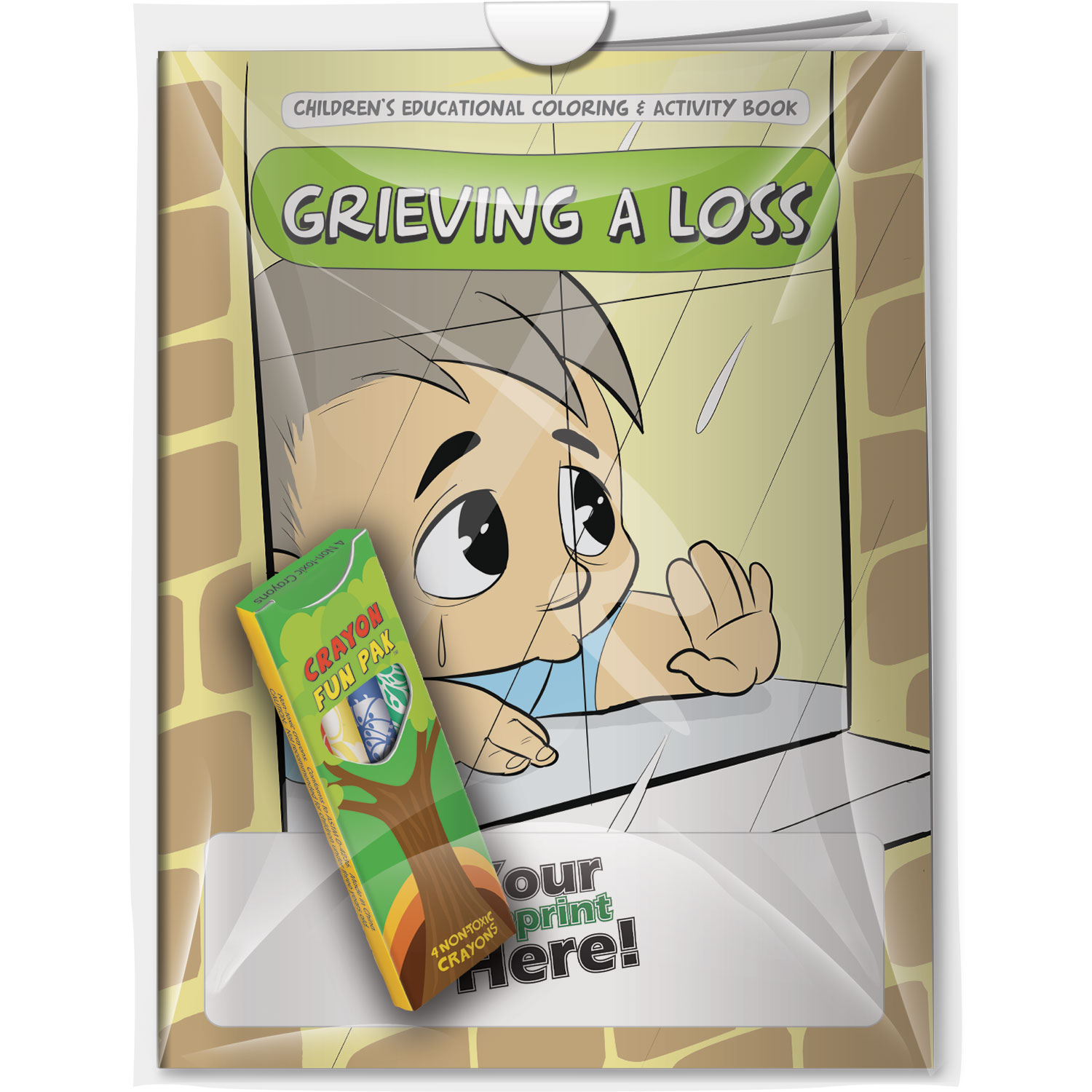 Combo Pack - CB1096 Coloring Book & 4-Pack of Crayons in a Poly Bag 3