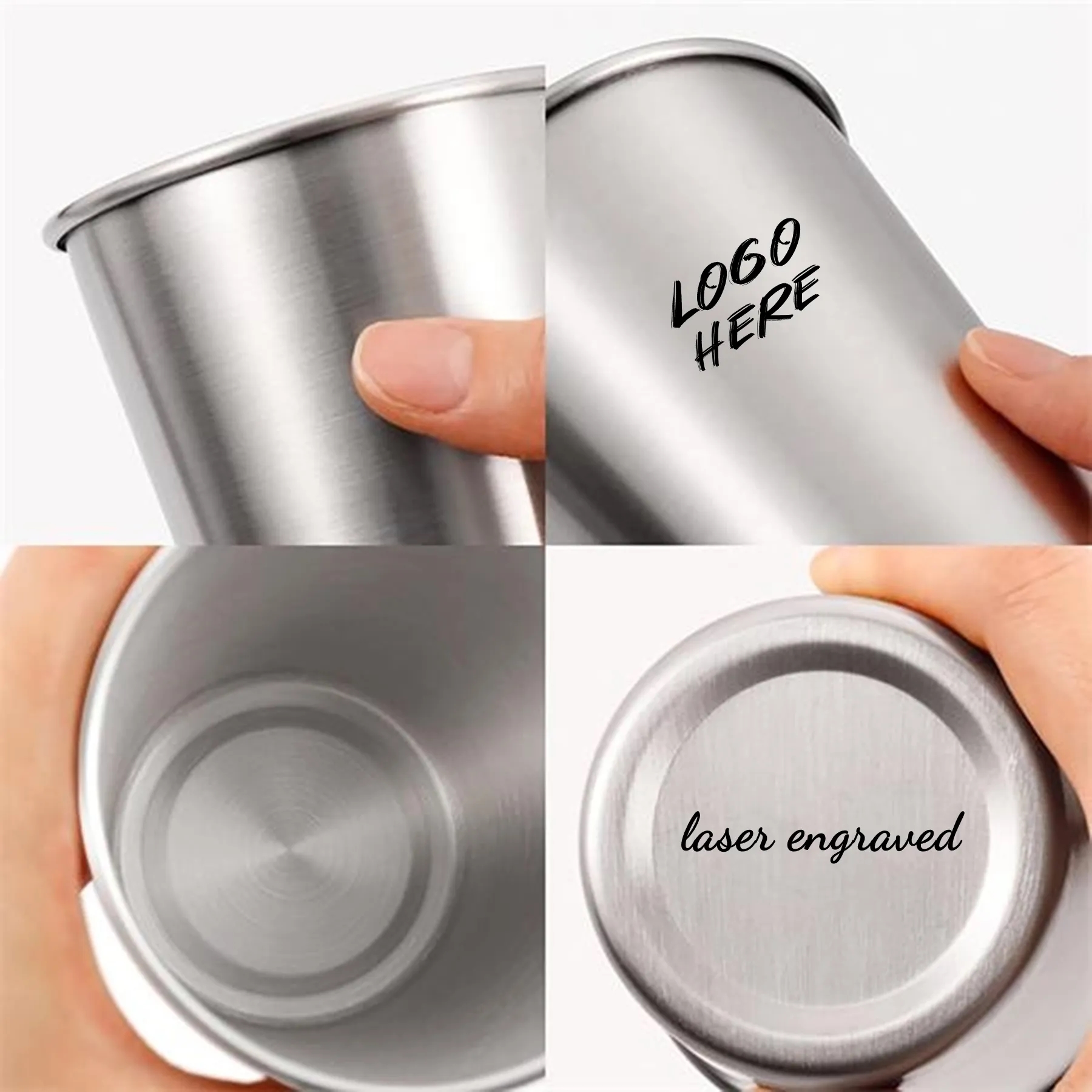 12 Oz Stainless Steel Pint Cup MOQ50 4