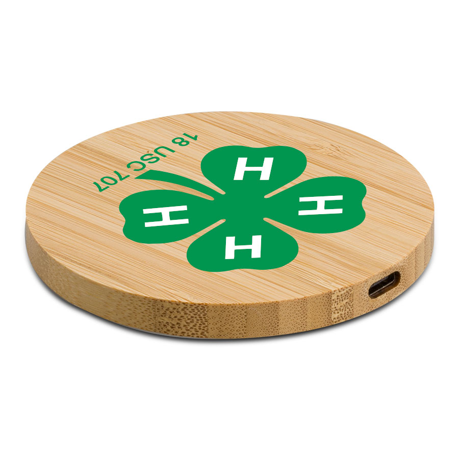 Bamboo Eco-Friendly 15W Wireless Charger 8