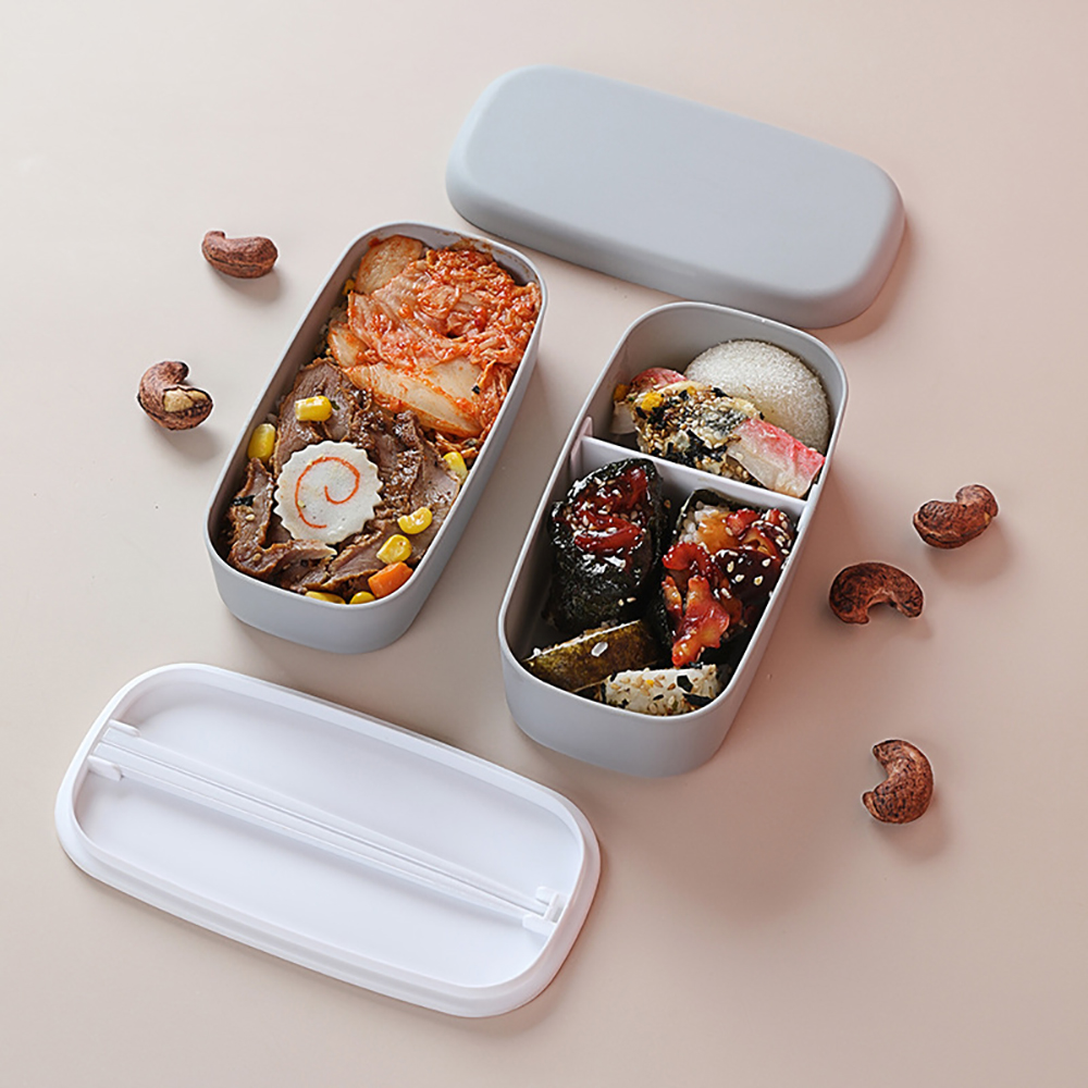 Double-layer Frosted Lunch Box 2