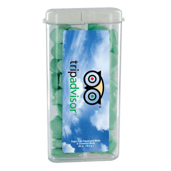 Sugar Free Mints in a Rectangular Flip-Top Dual Dispenser 6