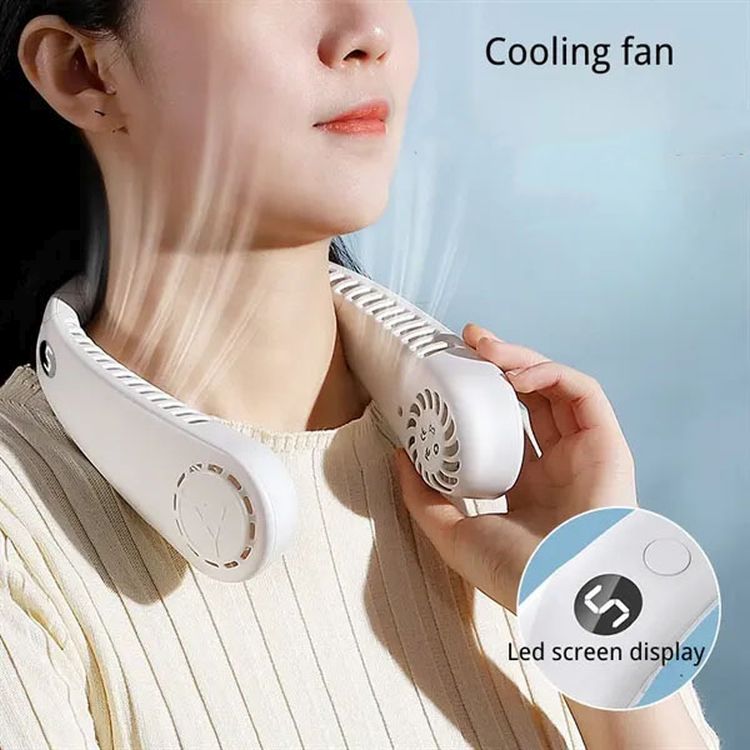 1500mAh LCD-Display Hands-Free Neck Fan 3