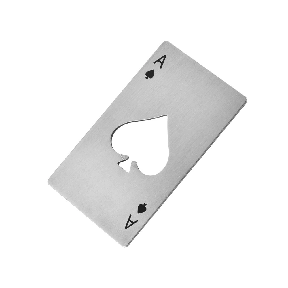 Stainless Steel Portable Poker Card Bottle Openers 4