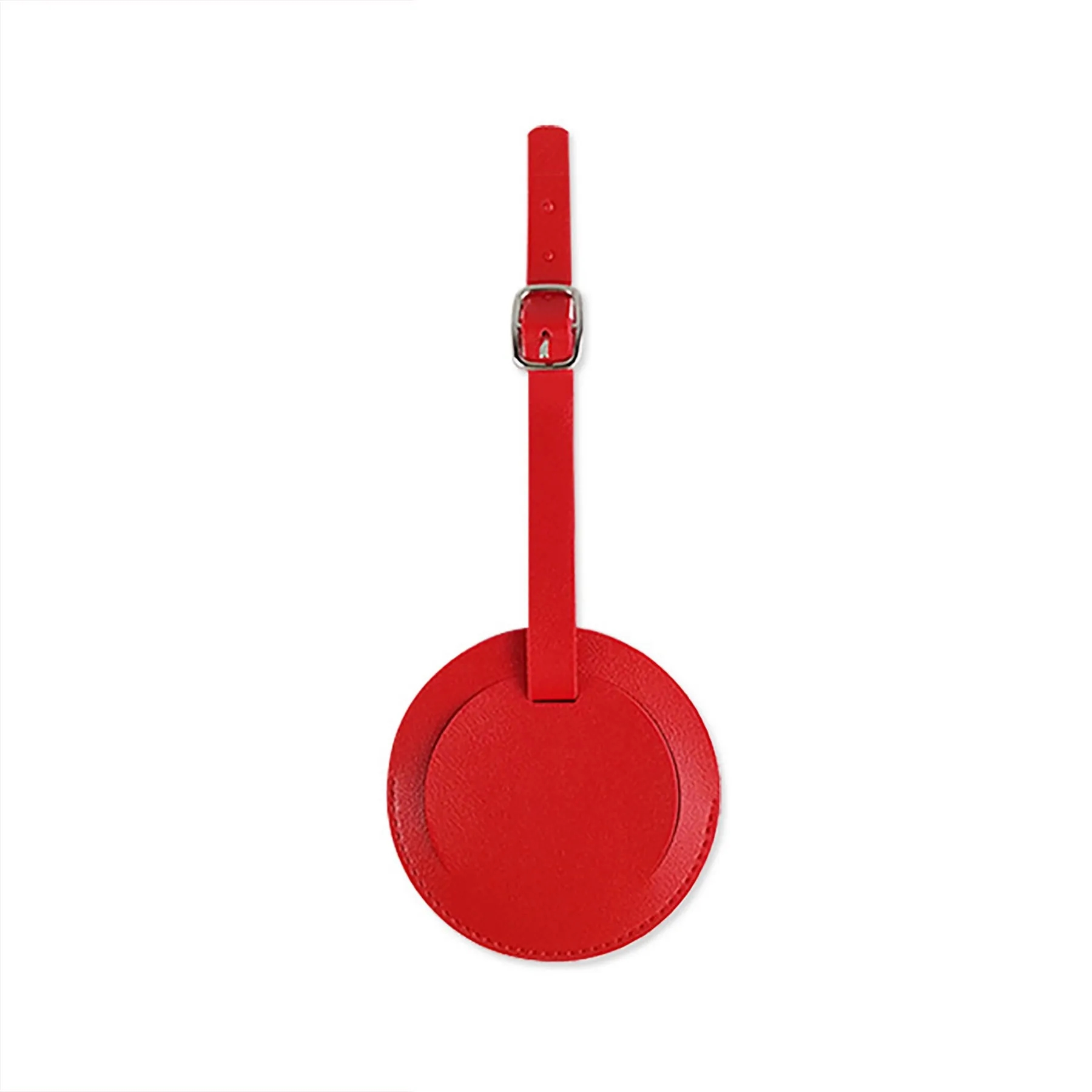Round PU Leather Luggage Tag 6