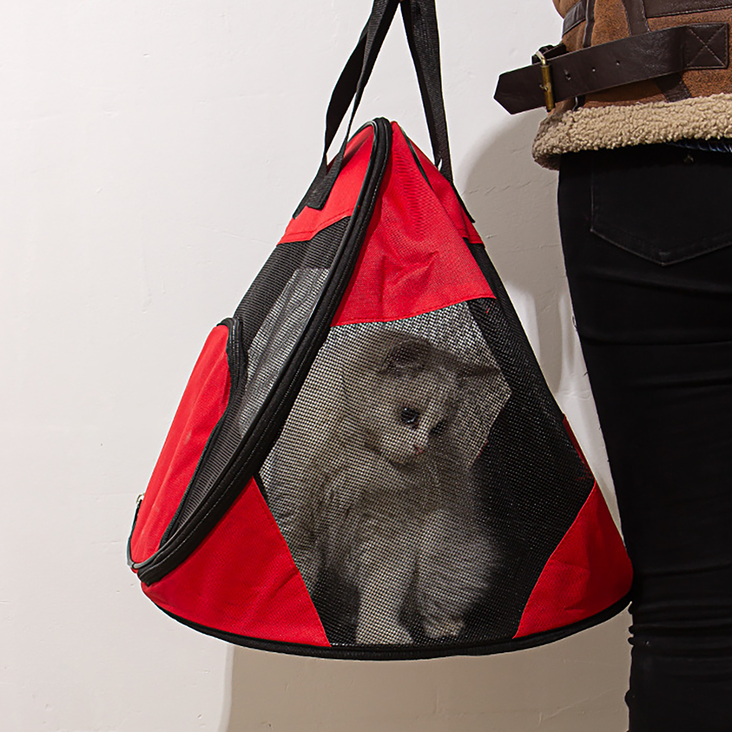 Triangular Foldable Pet Carrier Bag 6
