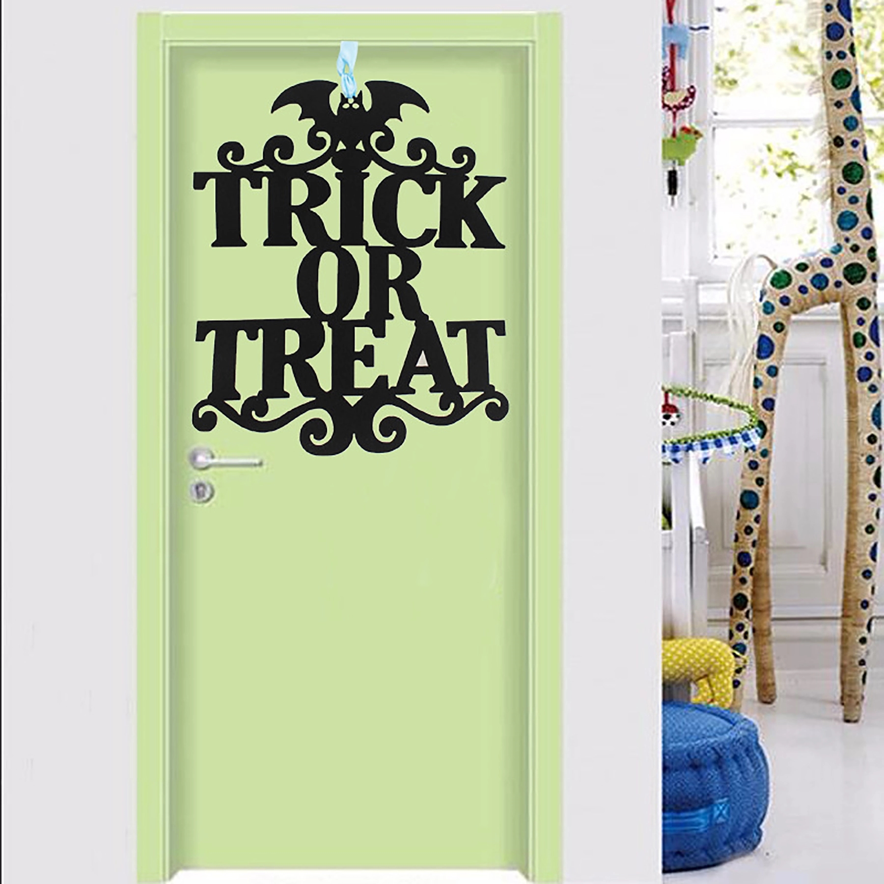 Halloween Hanging Sign Decorations Non-Woven Trick 13
