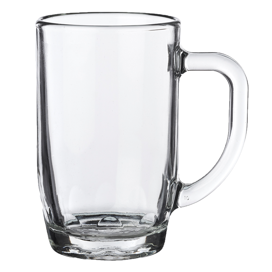 14oz Sturdy Belgian Dimpled Glass Beer Mug