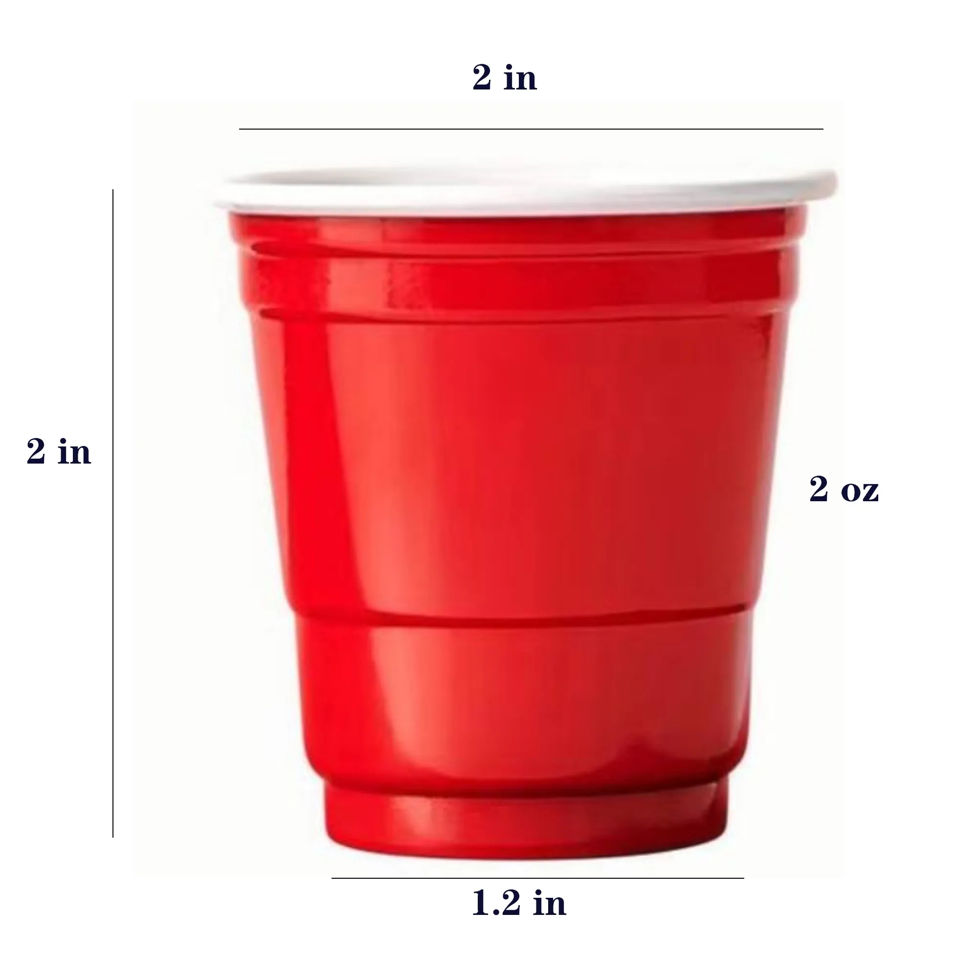 2oz Plastic Shot Glass Cup 4