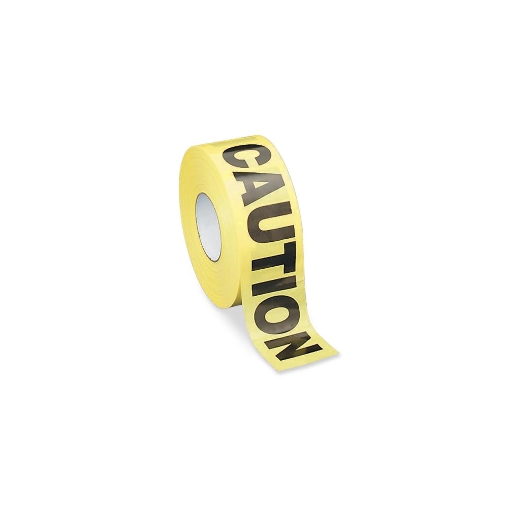 Caution Barricade Tape - 3" x 1000' Yellow/Black 2