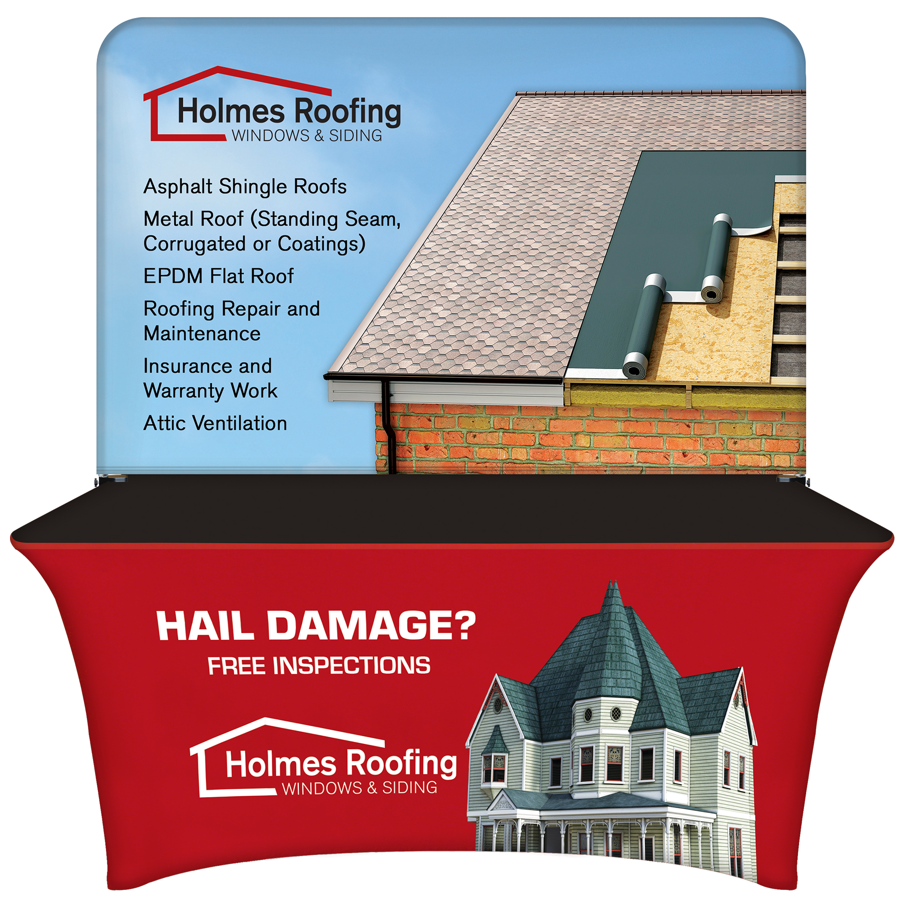 6' Table Cover Half Wall Kit 8