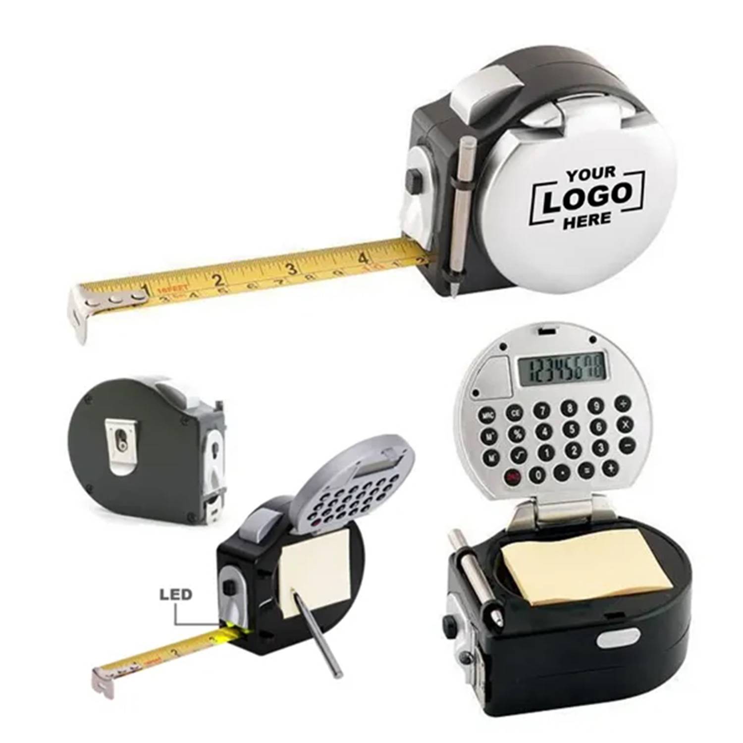 16" Multifunction Calculator Tape Measure W/ Pen 2