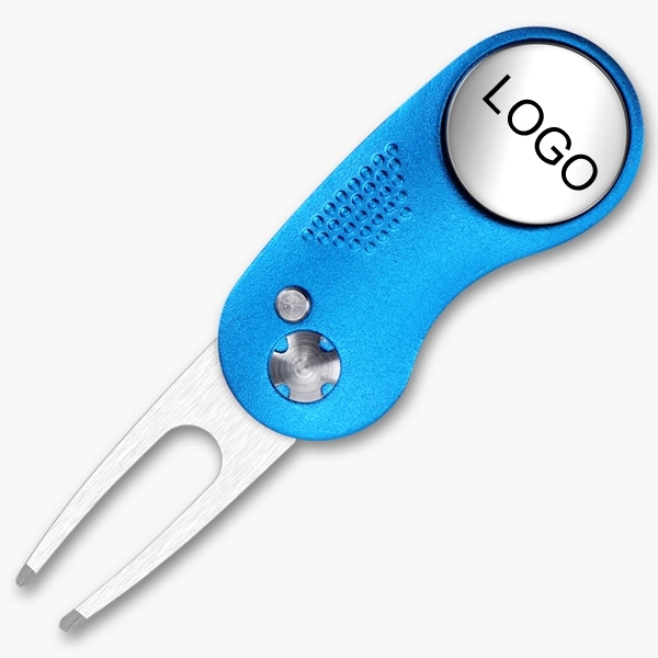 Metal Folding Golf Divot Repair Tool 2