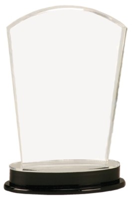 8 1/4" Arch Impress Silver Mirror Acrylic Award 2