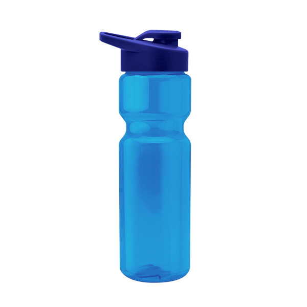 Tandem 28oz Recycled Transparent Bike Bottle w/Drink-thru Lid 41