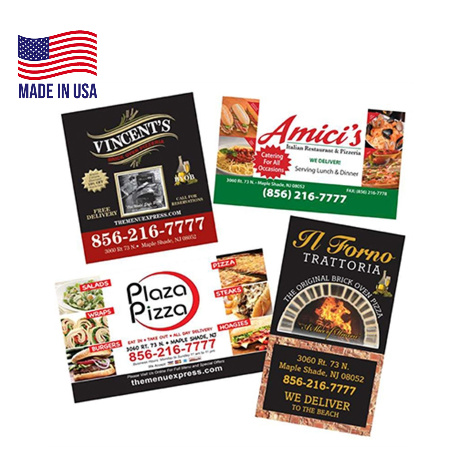 USA Made Magnets 4in Sq - 20 mil Custom Shape fridge / cabinet magnet 2
