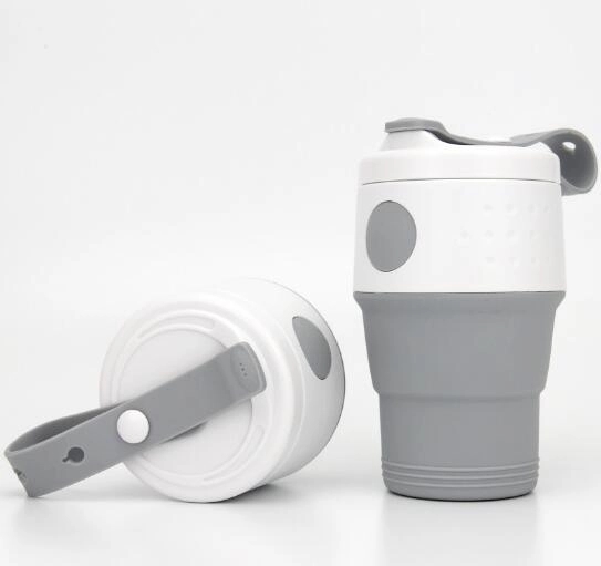 14 oz Leak Proof Silicone Collapsible Coffee Cup 6