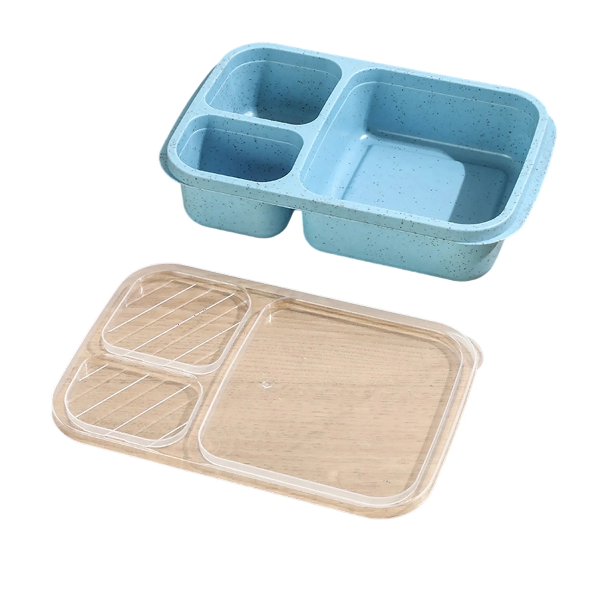 Portable Lunch Box with Divided Design and Secure Lid 6