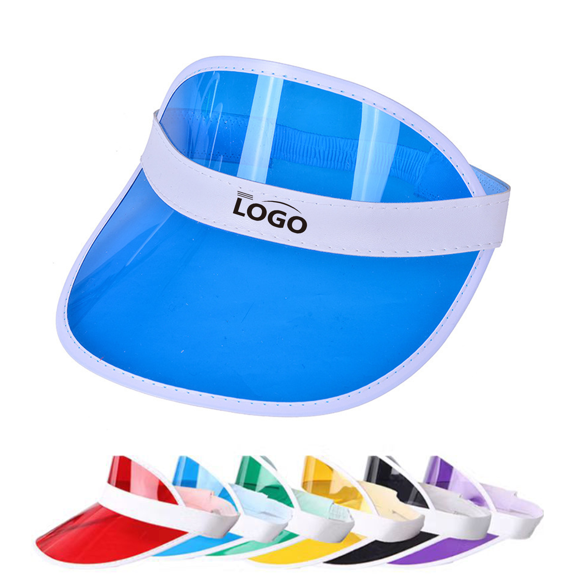 Unisex PVC Sun Visors Hats Protection Poker Cap MOQ50 1
