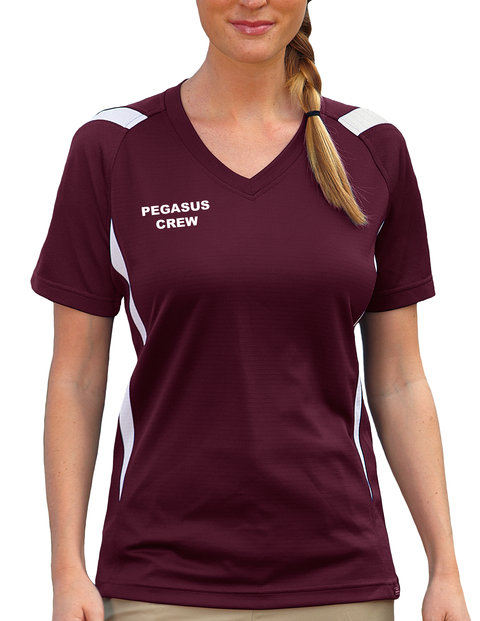 Ladies' Pegasus Crew Ottoman Tee Shirt 10