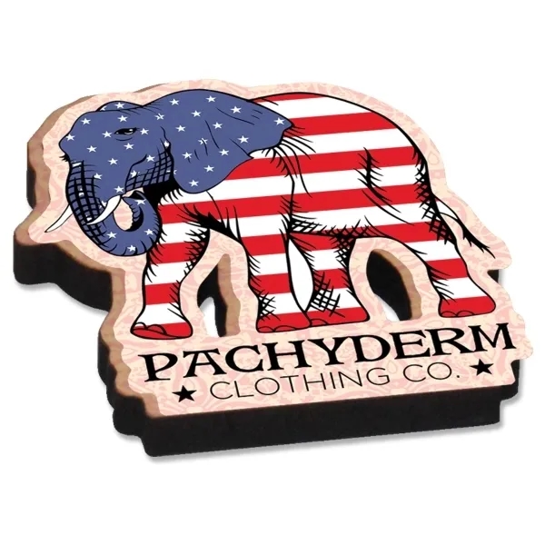 1/4" Custom Recycled-Wood Magnets - Made in USA 4