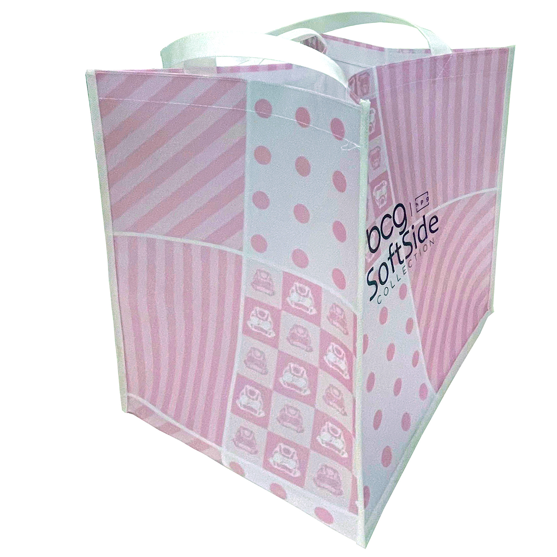 Laminated Non Woven Polypropylene Tote: 13" W x 15" H x 10" D