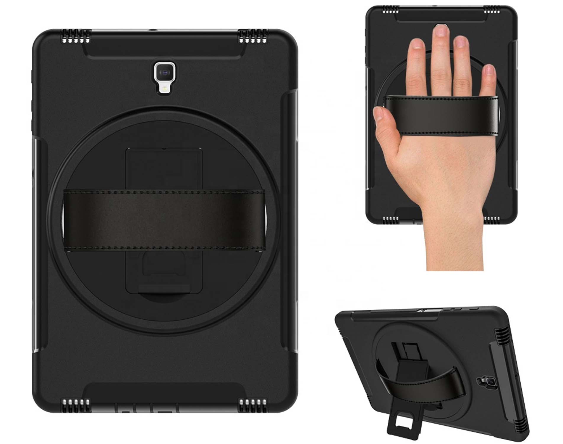 iBank ® Galaxy Tab S4 10.5" Rotating Case with Hand Strap 1