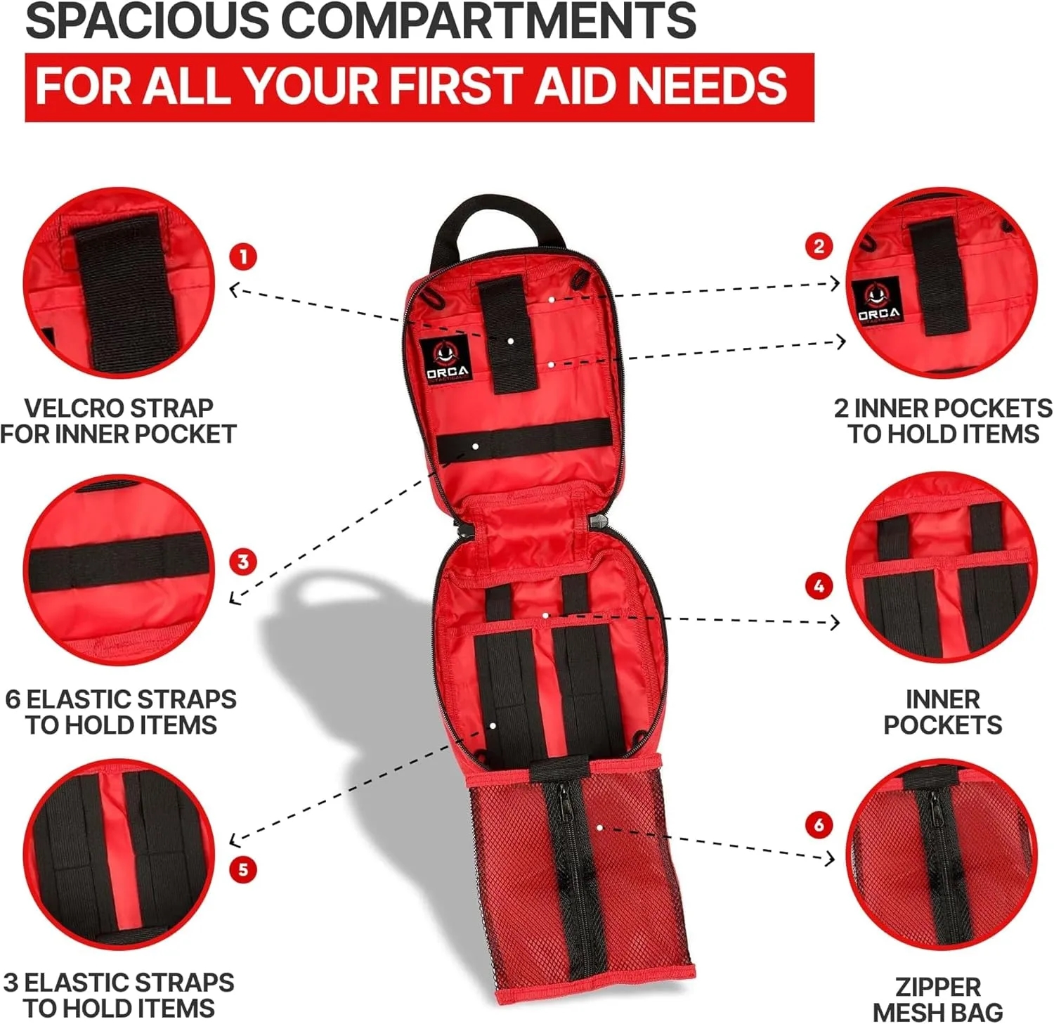 Durable Polyester Outdoor Emergency Medical Bag 4