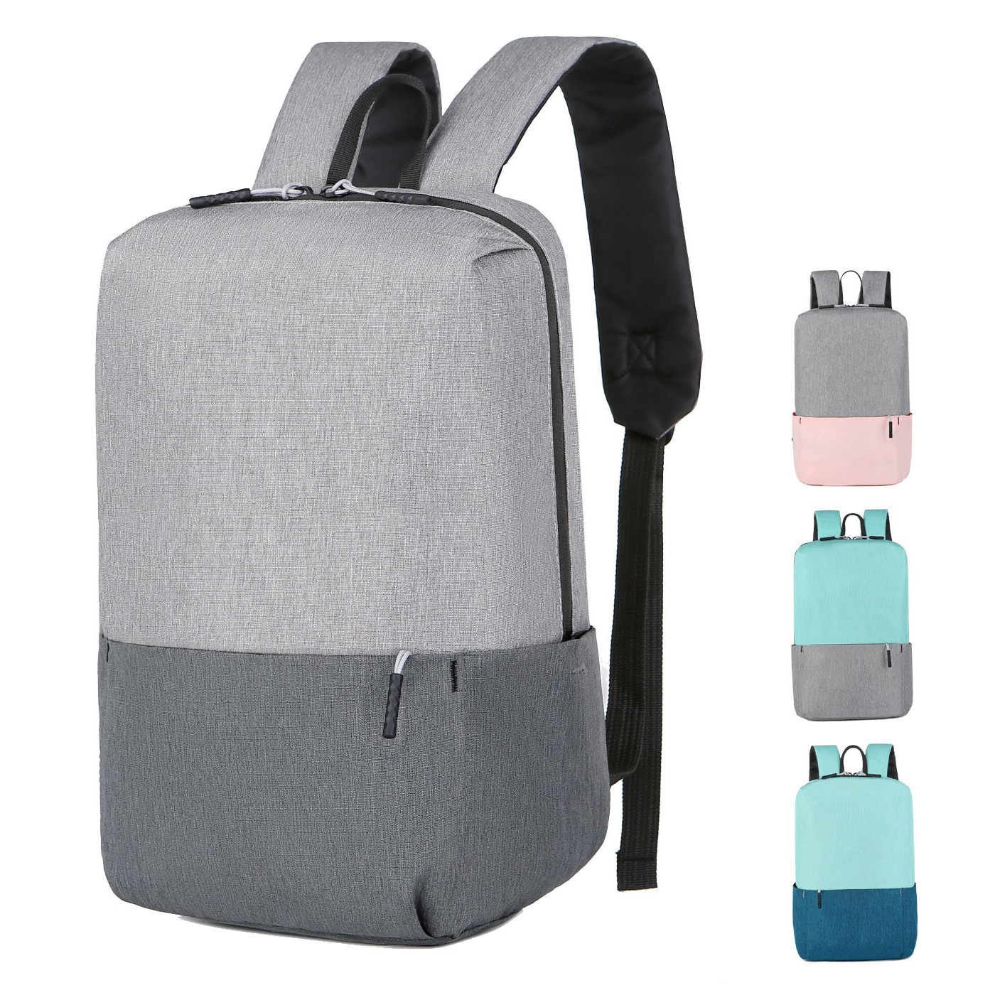 Two Color Stitching Business Laptop Backpack, 15.6-Inch Laptop/Tablet, Lightweight 1