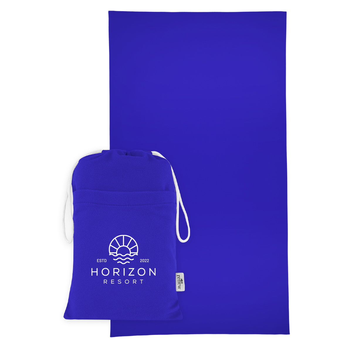 Sand-Free rPET Beach Towel With Pouch 5