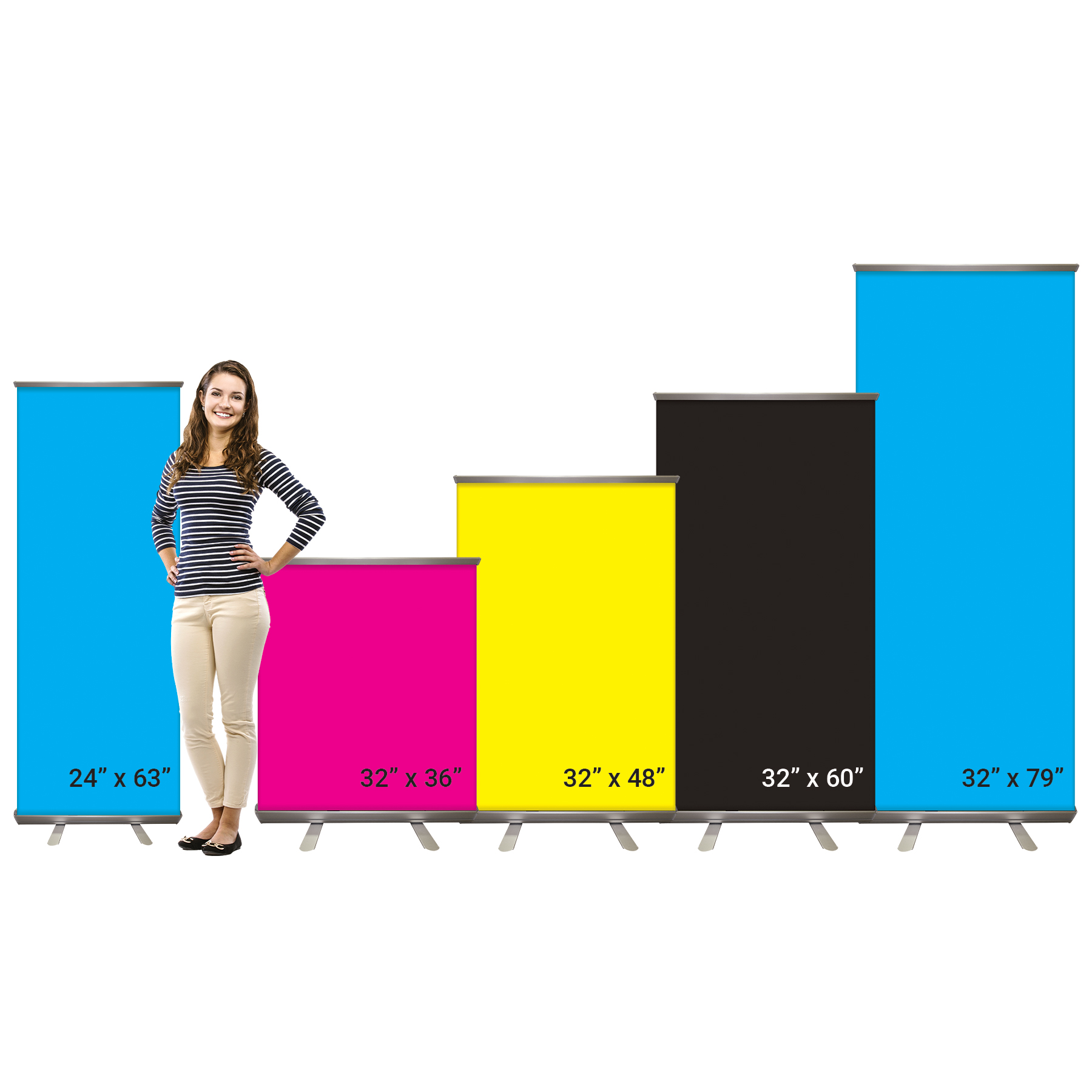 32" x 79" Custom Digitally Printed Retractable Banner Stand 11
