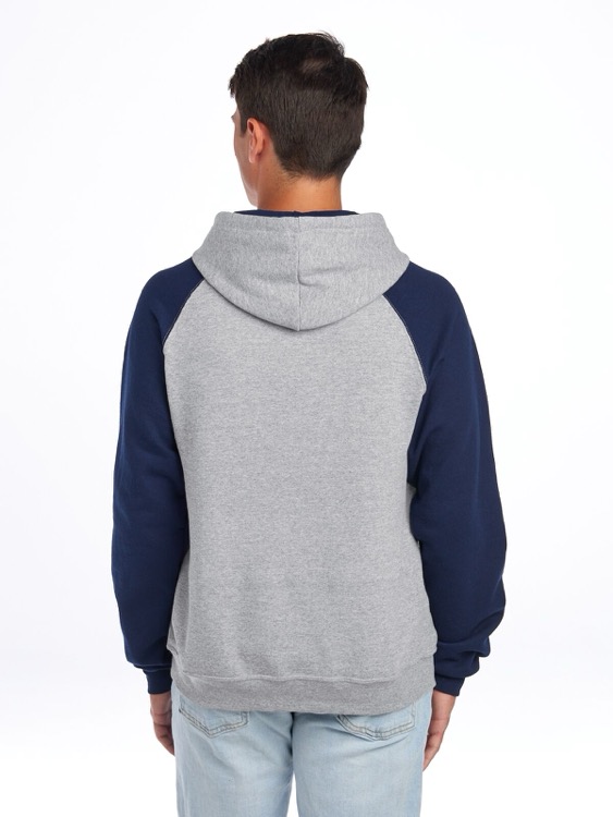 JERZEES NuBlend® Unisex Color-Block Raglan Hooded Sweatshirt, custom hoodie or sweatshirt with logo imprint 8
