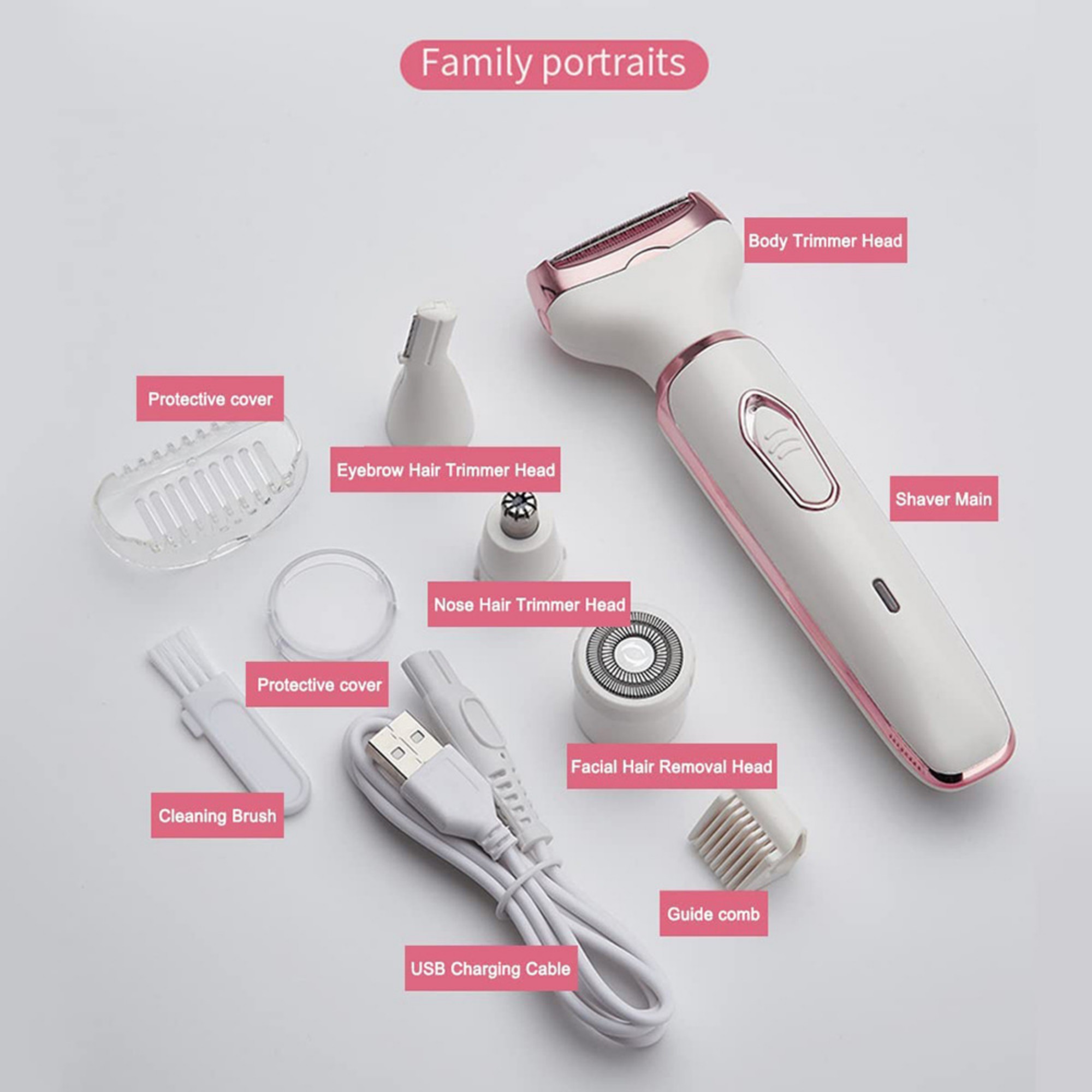 4-in-1 Lady Shaver Kit 11