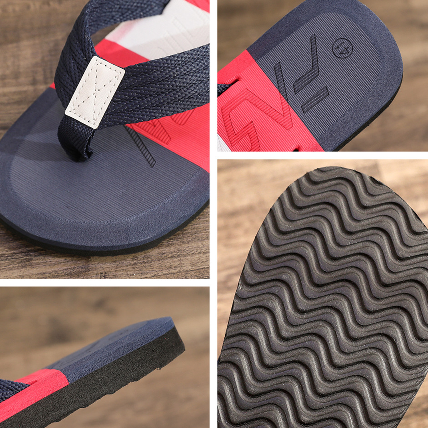 New Fashion Color Matching Flip-Flops For Men 3