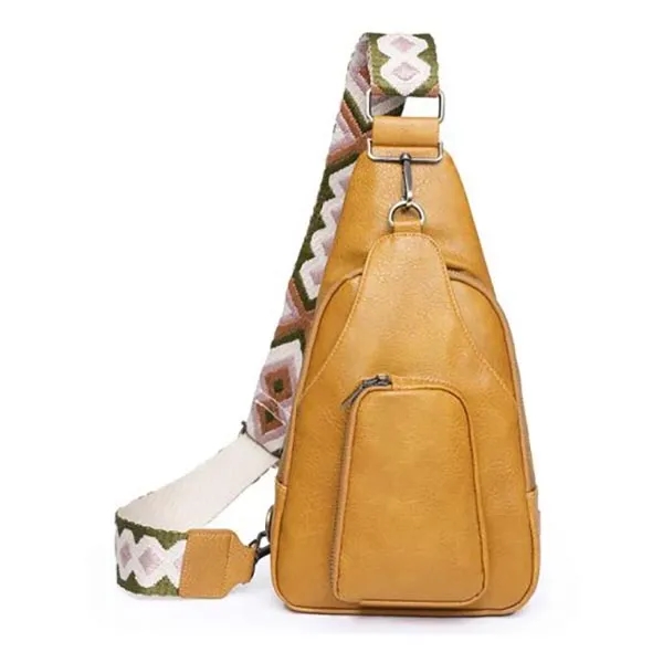 Stylish Custom Vegan Leather Sling Bag 5