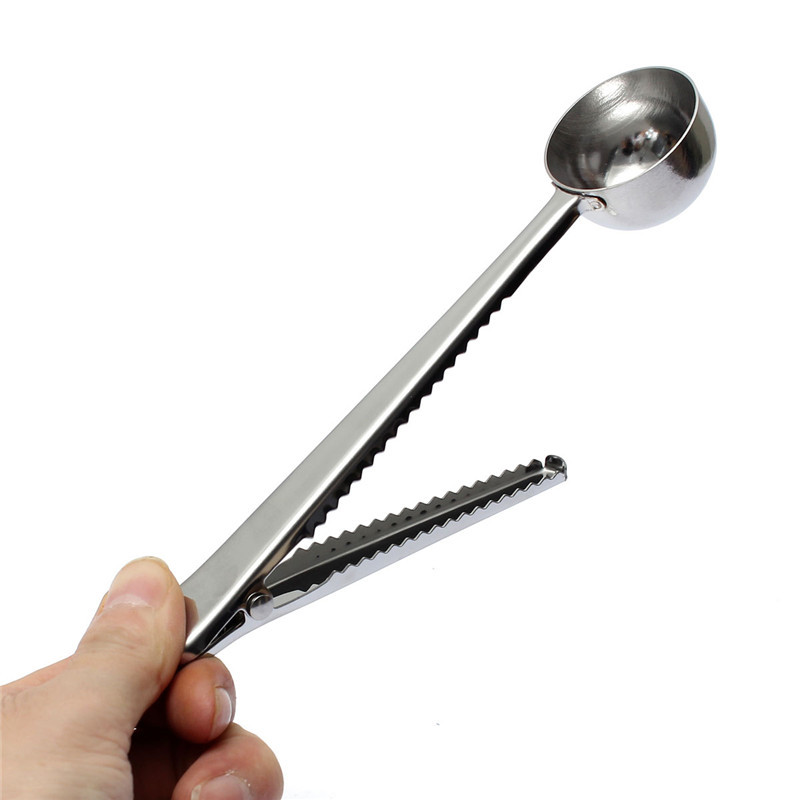 Stainless Steel Bag Clip With Spoon 5