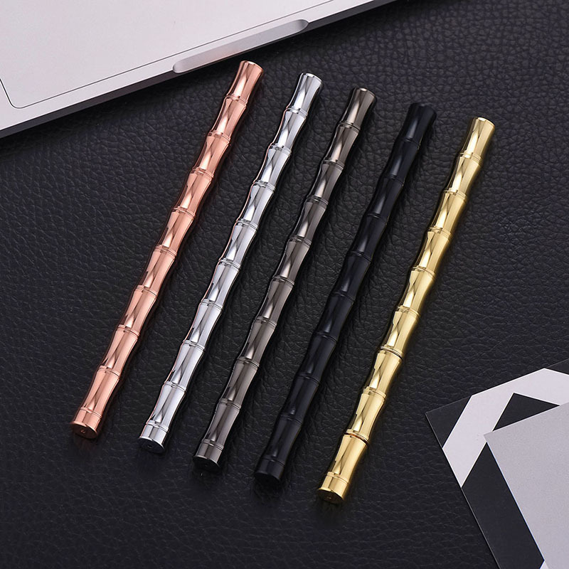 Bamboo Joint Design Metal Signature Pen 6
