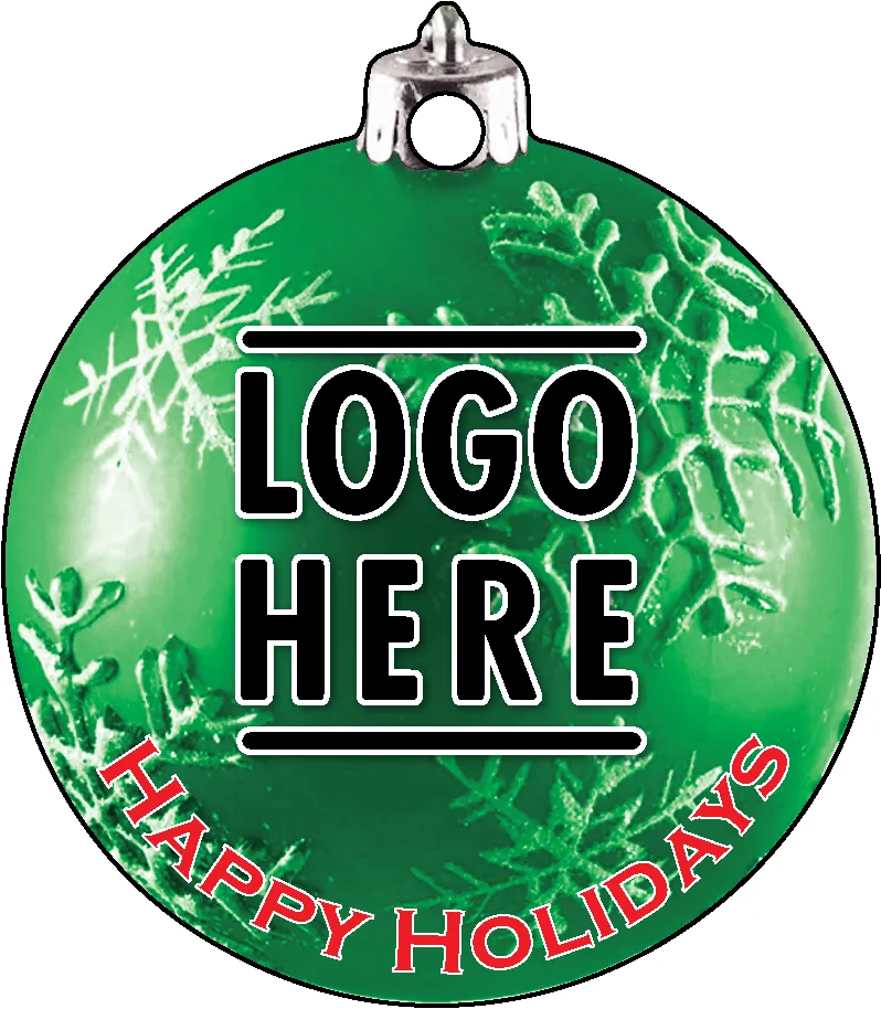 Full Color Acrylic Ornaments - Bulb 3  - Green