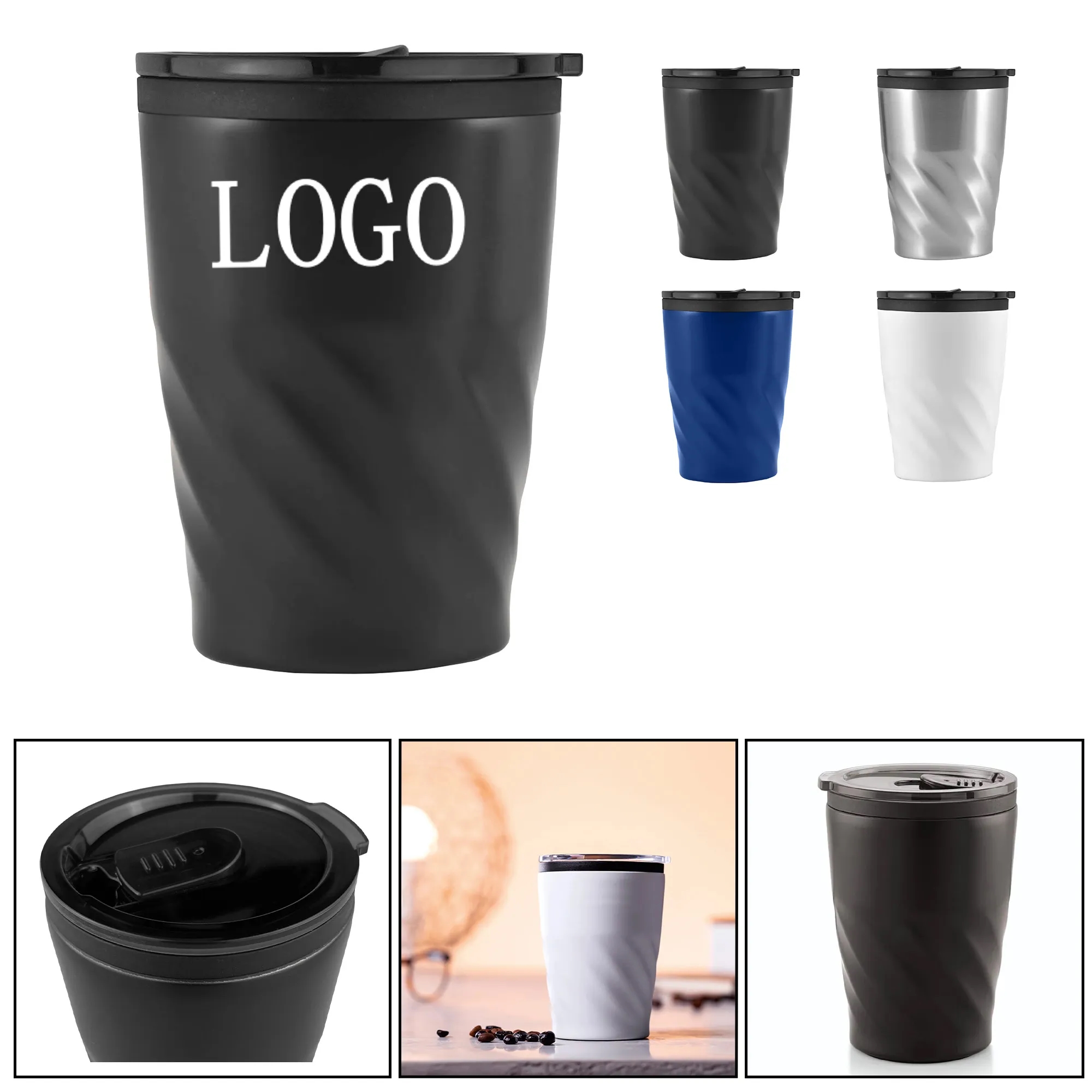 12 oz Insulated Mug Steel 3