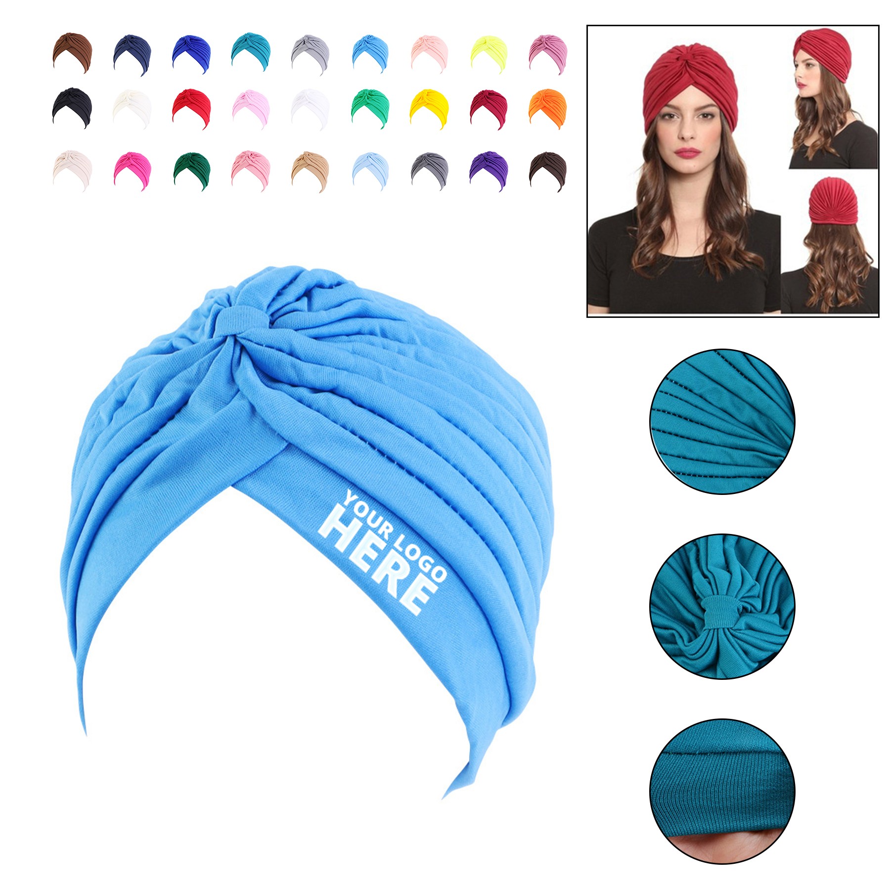 Stretch Polyester Turban